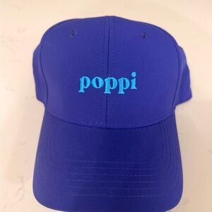 Poppi Embroidered Blue Baseball Cap